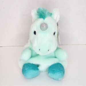 TILLY UNICORN 🦄 Teal Unicorn Official Aurora Palm Pal Plush NWT